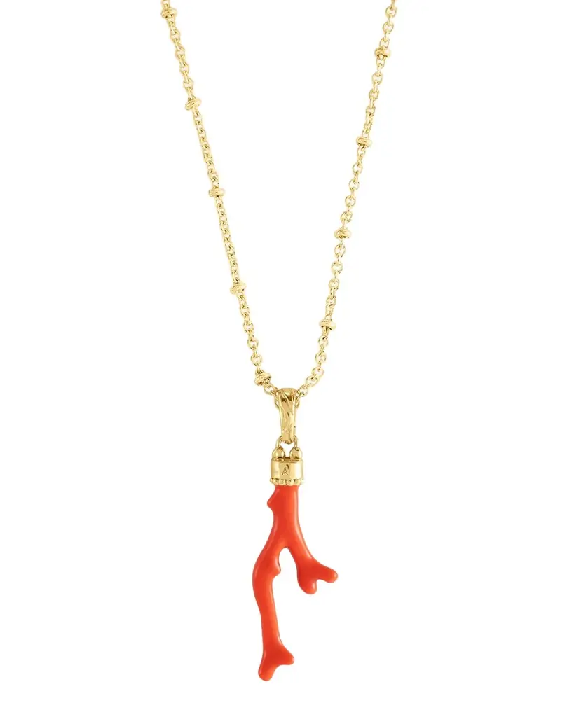 Anabel Aram Jewelry Milos Coral Charm