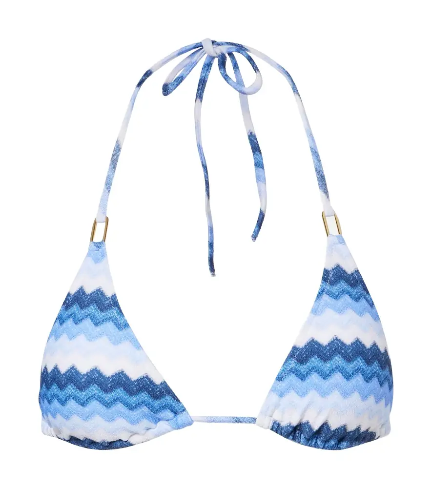 Melissa Odabash Cancun chevron bikini top
