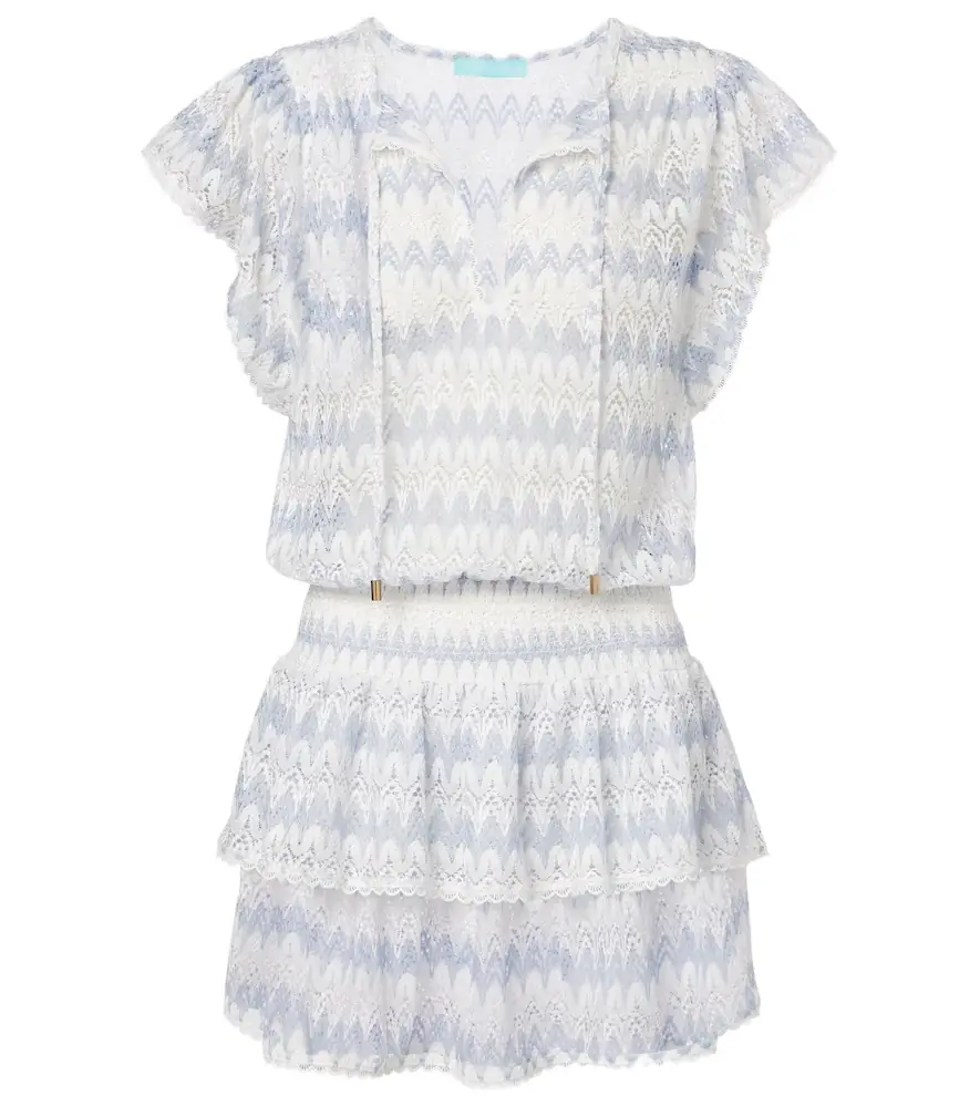 Melissa Odabash Remi tiered minidress
