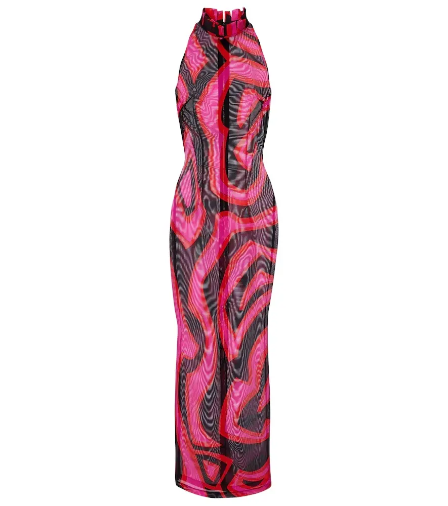 Pucci Labirinto halterneck maxi dress