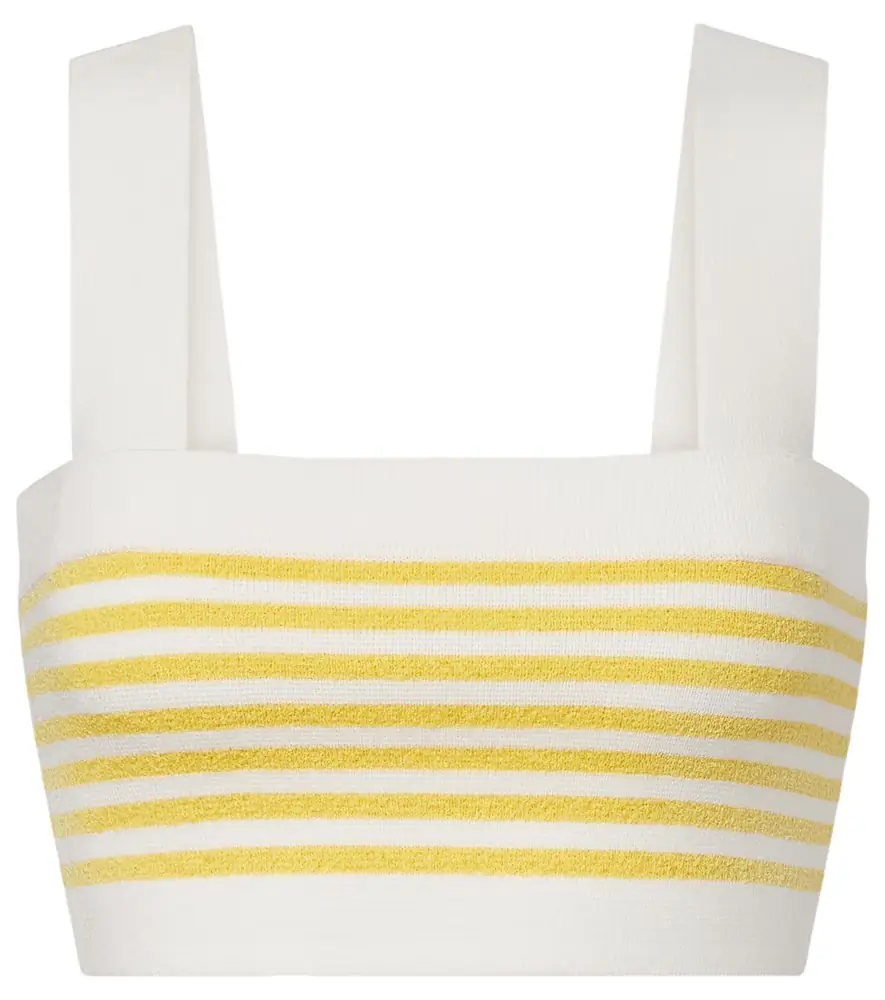 Posse Ari striped crop top