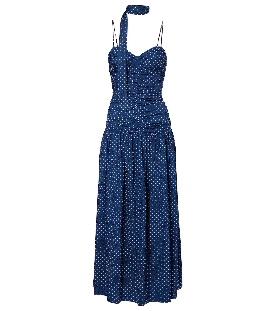 Posse Edie polka-dot midi dress
