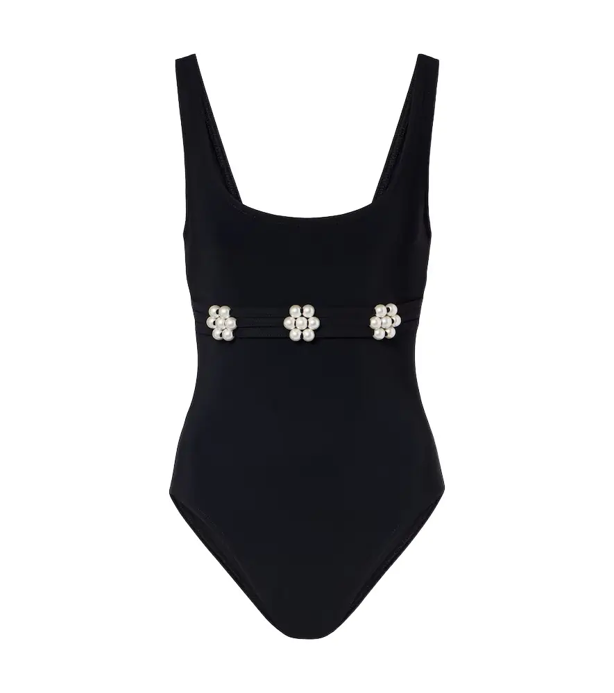 Karla Colletto Maya embellished swimsuit