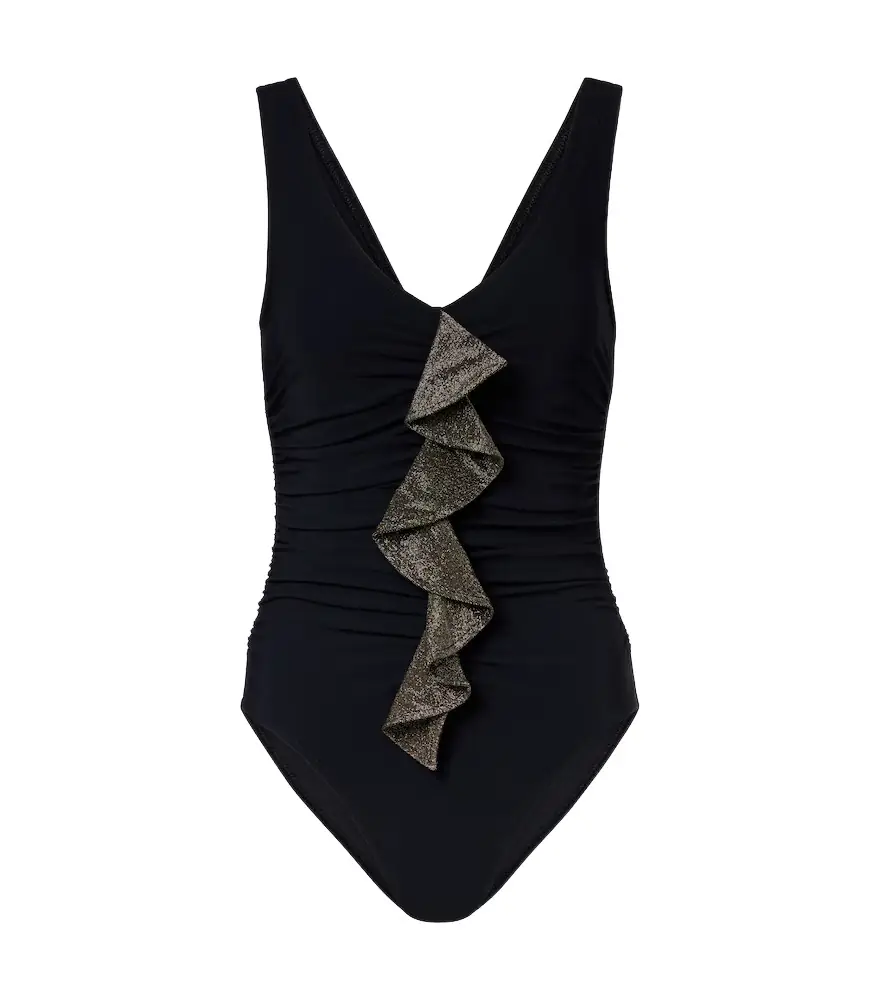 Karla Colletto Helena ruffled swimsuit