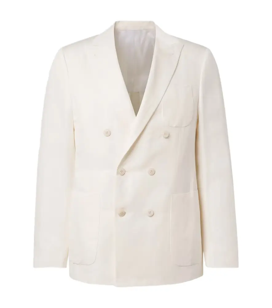 Canali Kei linen and silk blazer