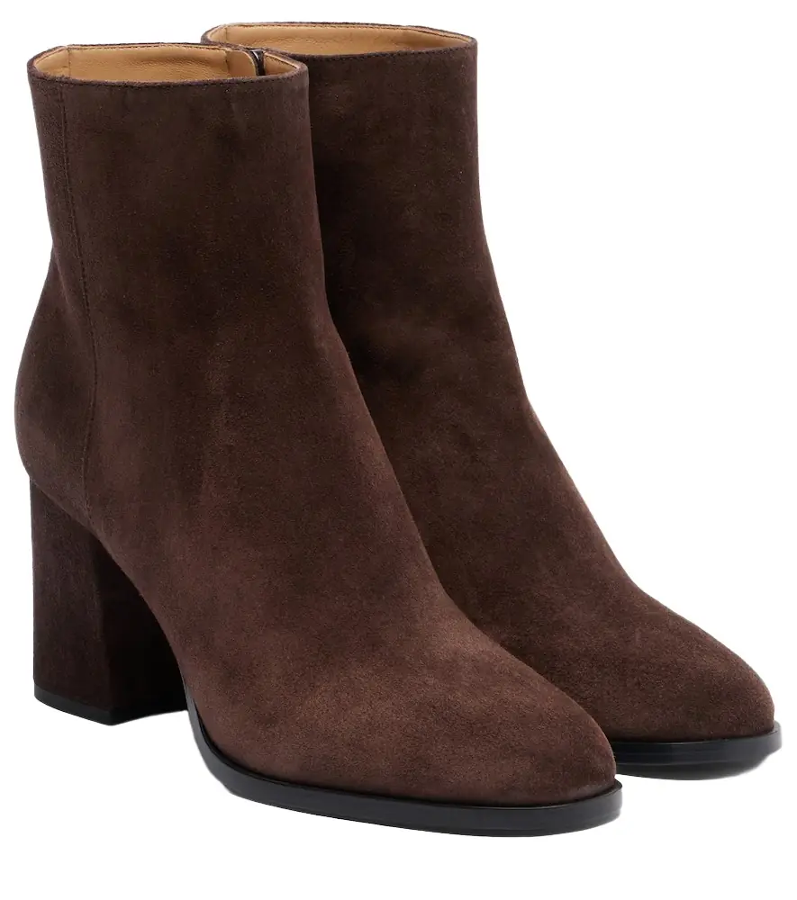 Valentino Garavani Fawcette VLogo suede ankle boots