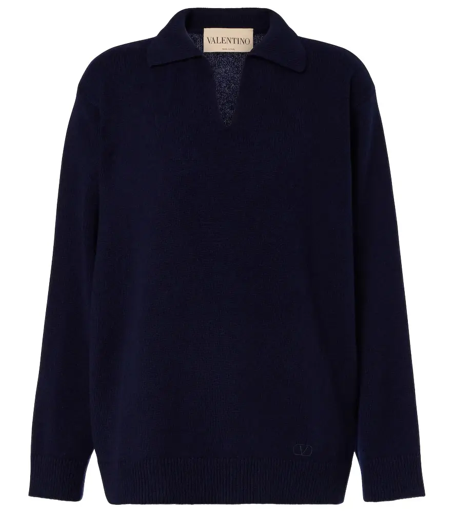Valentino Cashmere polo sweater