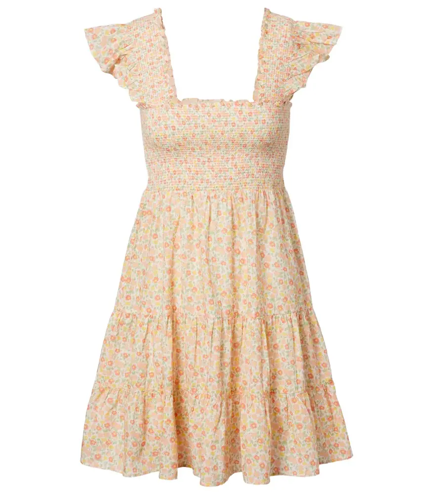 Rixo Sideny floral cotton minidress