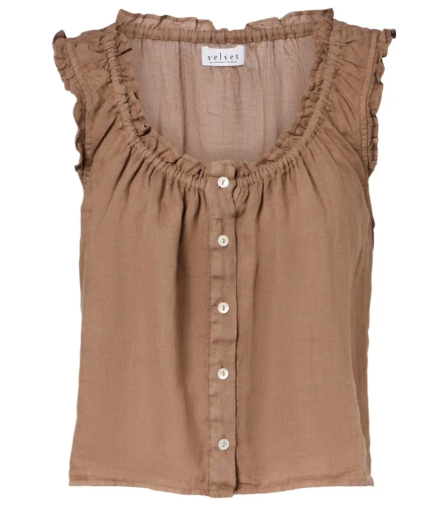 Velvet Tana linen top