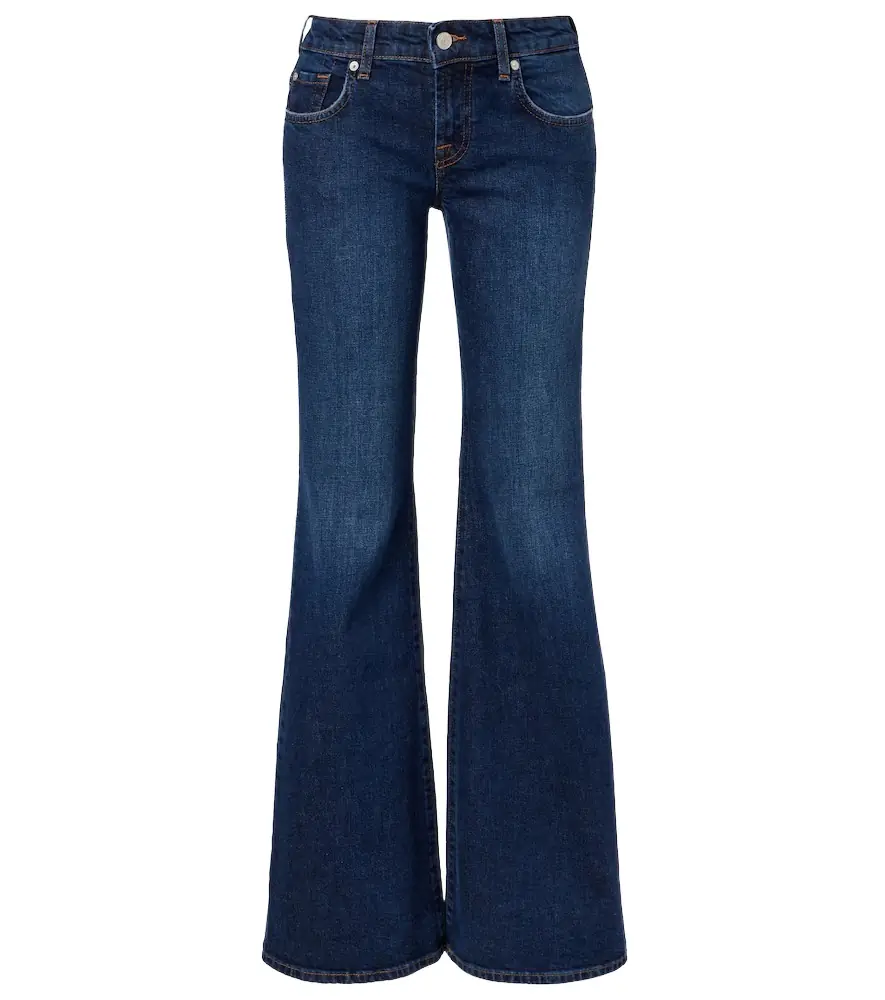 7 For All Mankind Low-rise flared jeans