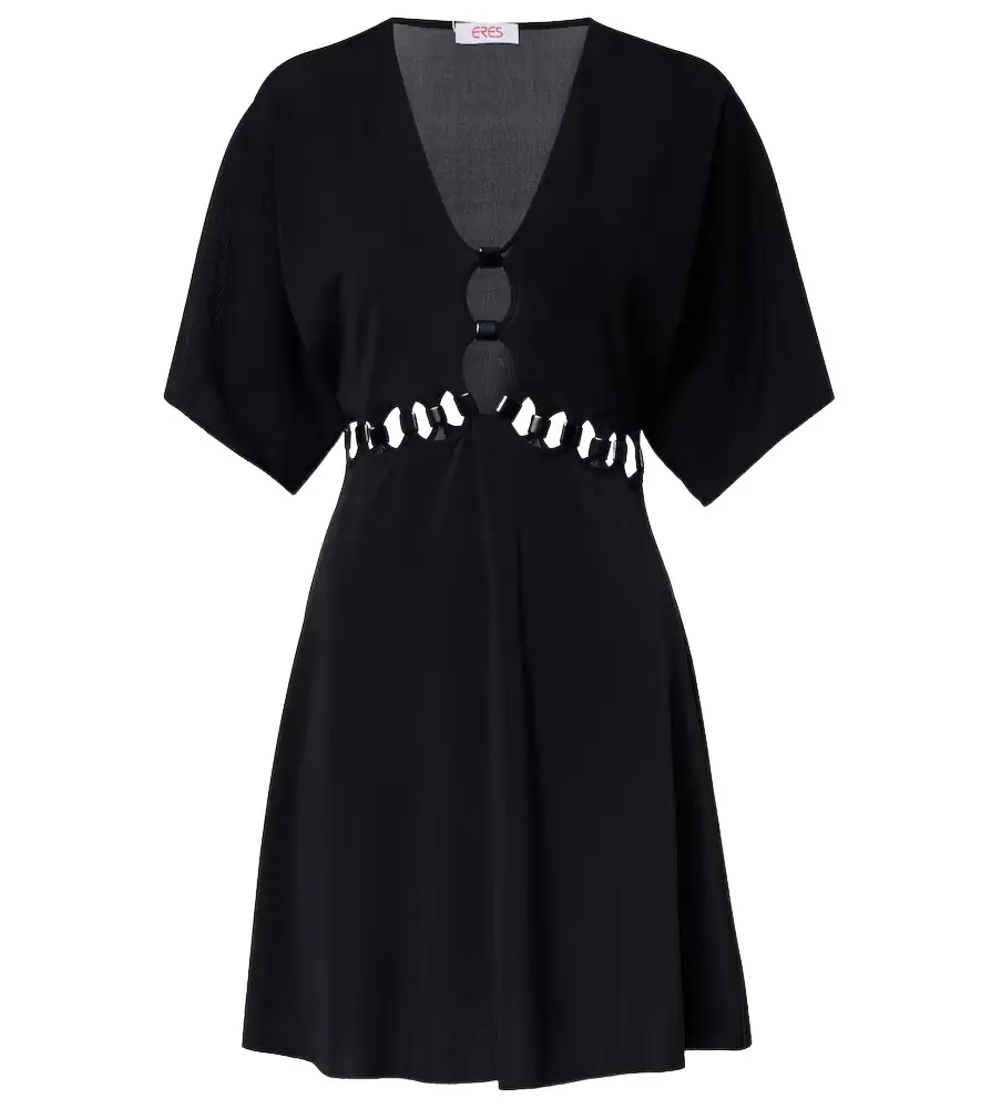 Eres Connection cutout jersey minidress