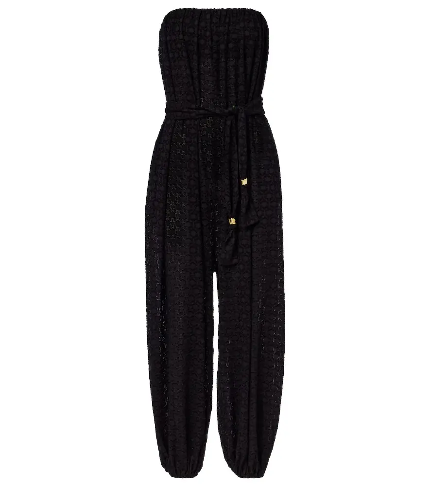 Eres Evening silk and cotton jacquard jumpsuit