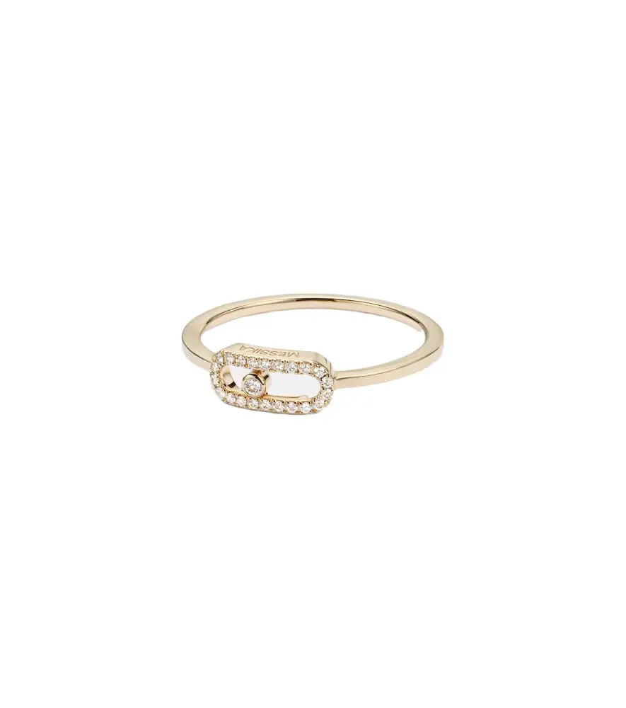 Messika Move Uno 18kt gold ring with diamonds