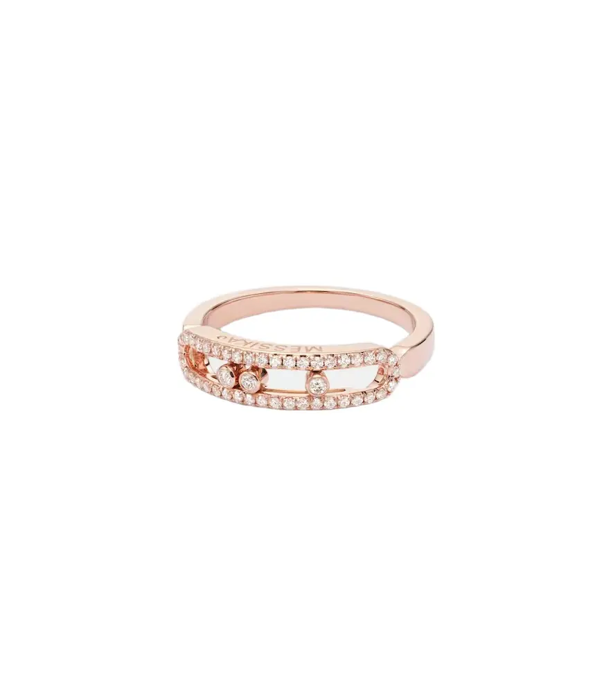 Messika Baby Move 18kt rose gold ring with diamonds