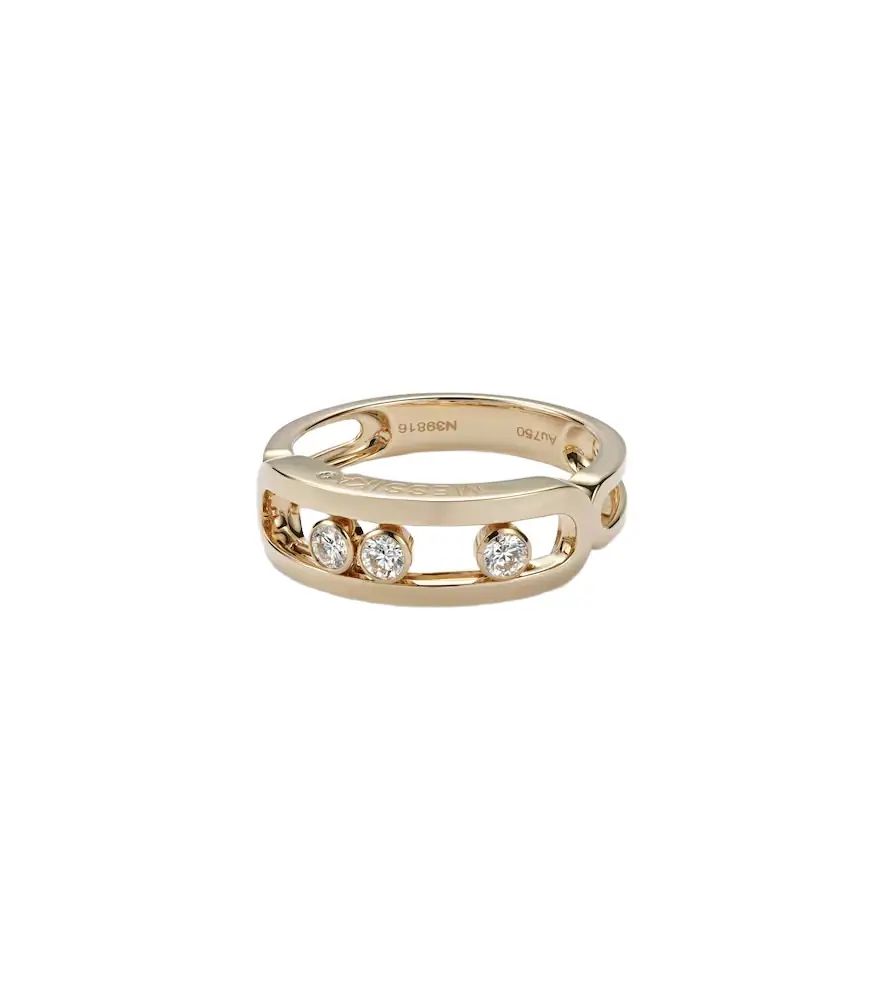 Messika Move Classique 18kt gold ring with diamonds