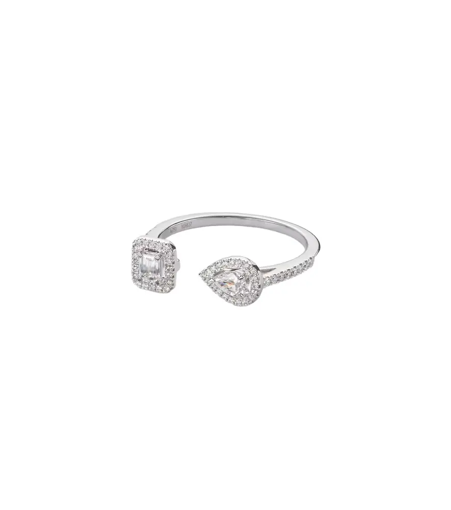 Messika My Twin 18kt white gold ring with diamonds