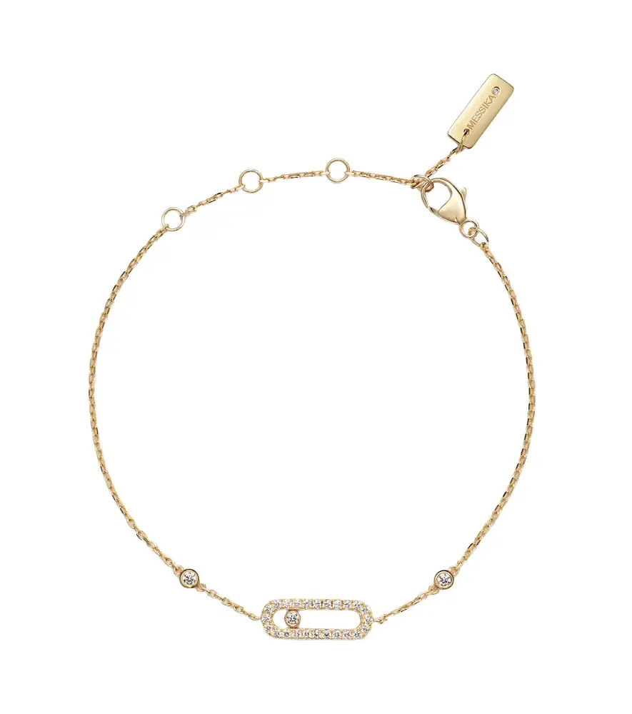Messika Move Uno 18kt gold bracelet with diamonds