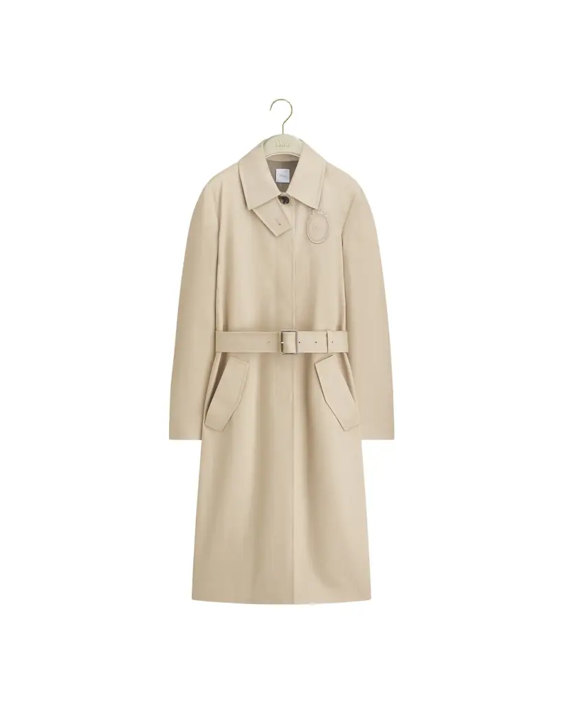 Dior Dior Médaillon Embroidered Trench Coat