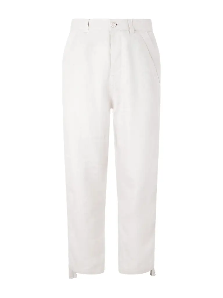 Straight-Leg Herringbone Linen Trousers - Men