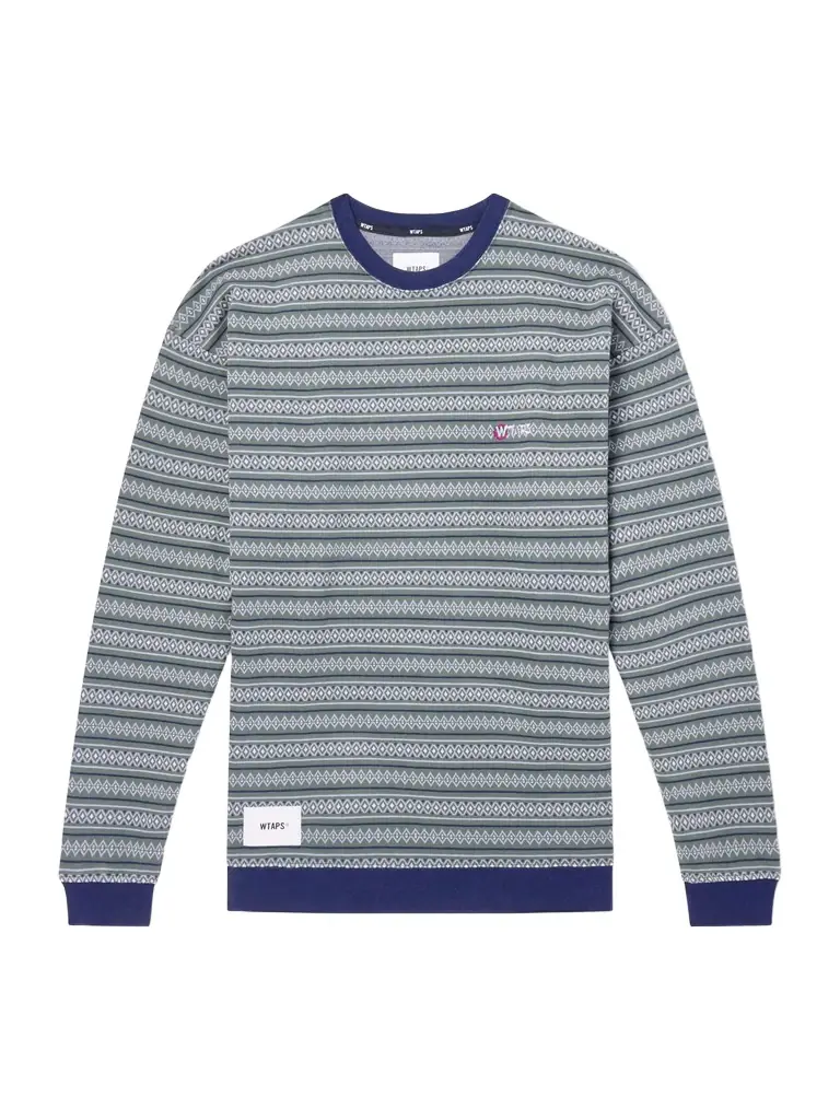 WTAPS Logo-Appliquéd Striped Cotton-Jersey T-Shirt - Men