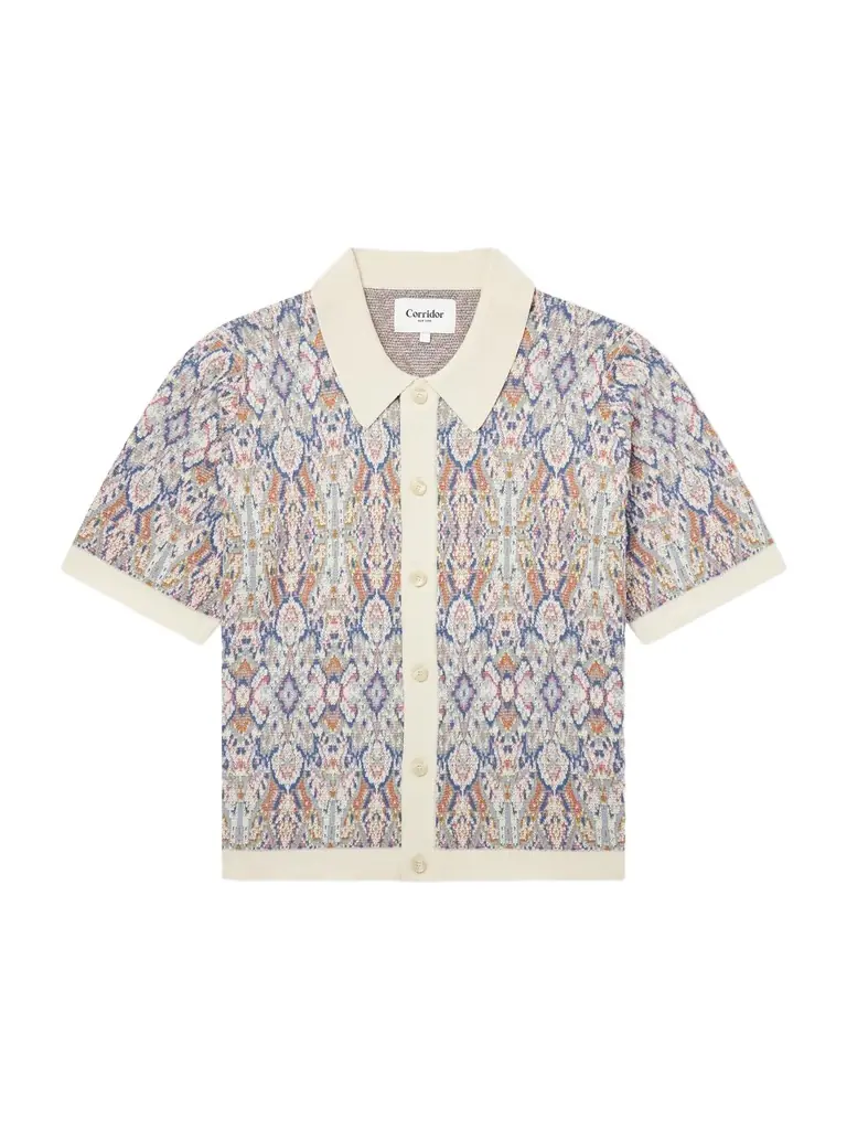 Corridor Trance Jacquard-Knitted Cotton Shirt - Men