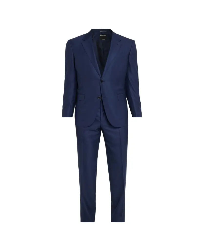 ZEGNA Men's Tonal Prince of Wales Plaid Wool Two-Piece Suit