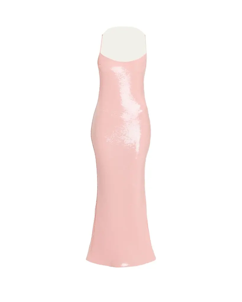 The New Arrivals by Ilkyaz Ozel Isis Scoop-Neck Sequin Column Gown