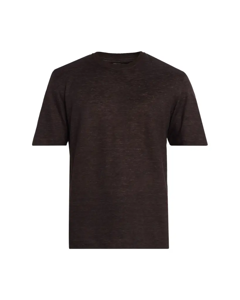 ZEGNA Men's Linen Crewneck T-Shirt
