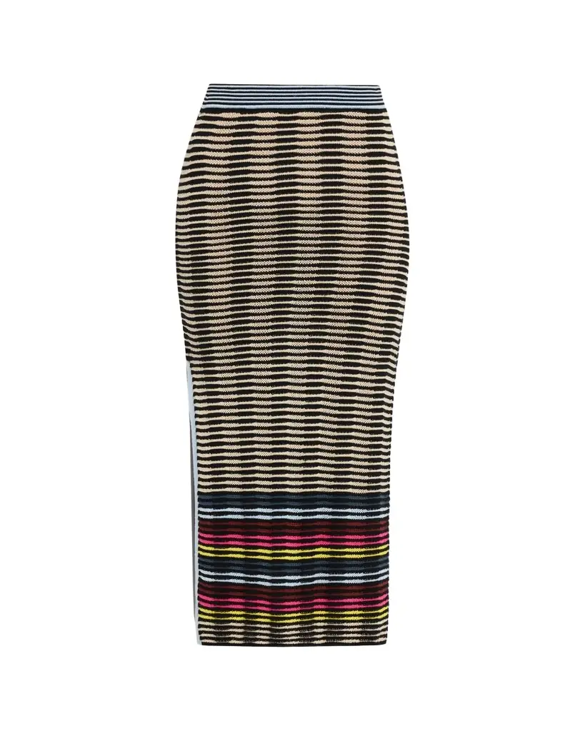 CHRISTOPHER JOHN ROGERS Wave Knit Midi Pencil Skirt