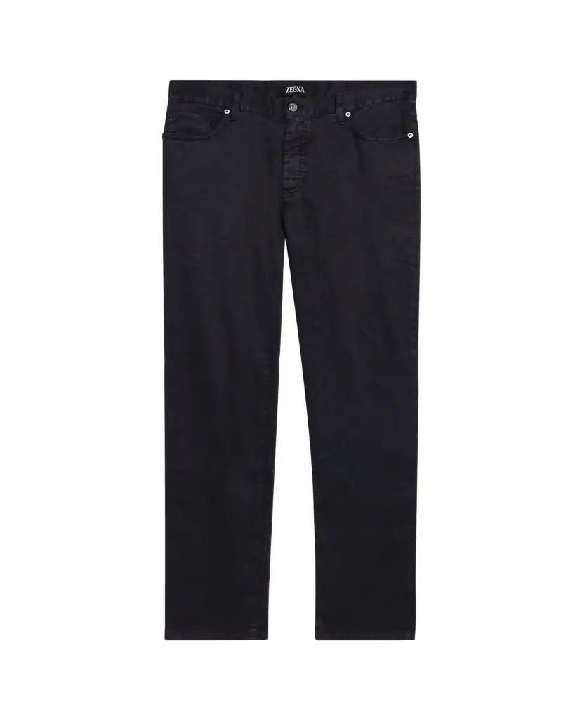 ZEGNA Men's Stretch Straight Leg Five-Pocket Pants