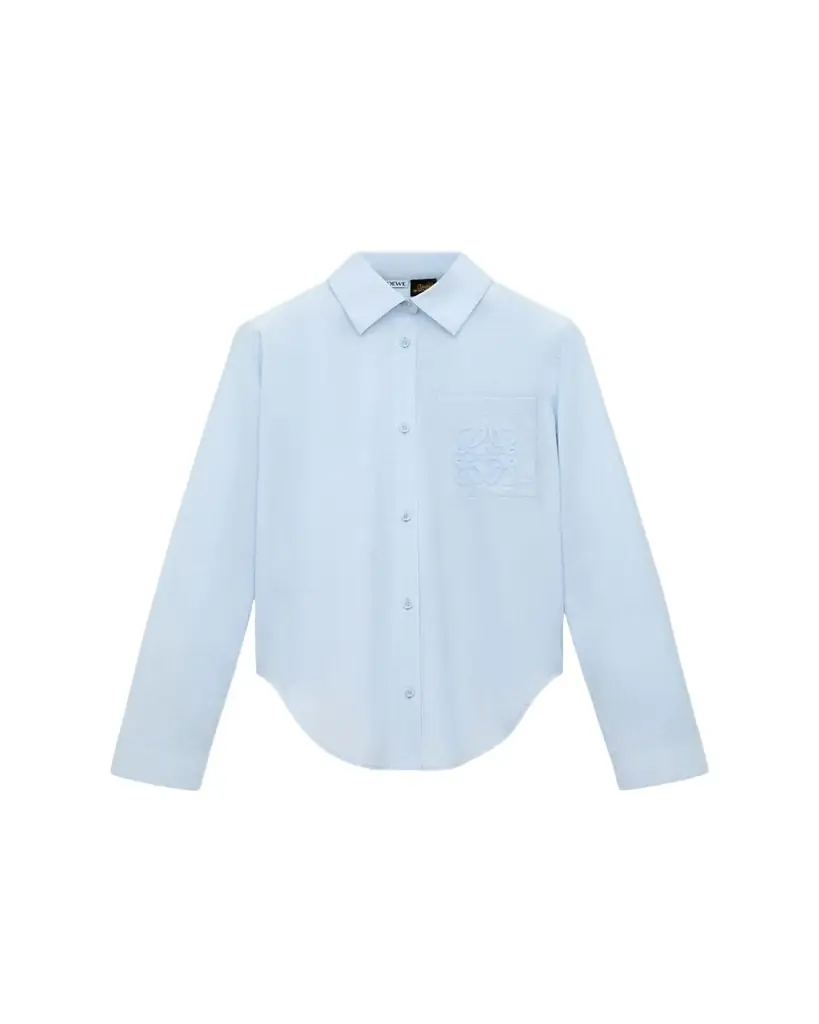 Loewe x Paula's Ibiza Ruffle-Back Cotton-Blend Button-Down Shirt