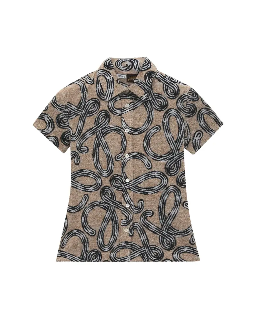 Loewe x Paula's Ibiza Cotton-Blend  Logo Buttoned Shirt