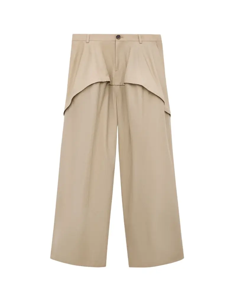 Loewe x Paula's Ibiza Layered Yoke Wide-Leg Trousers