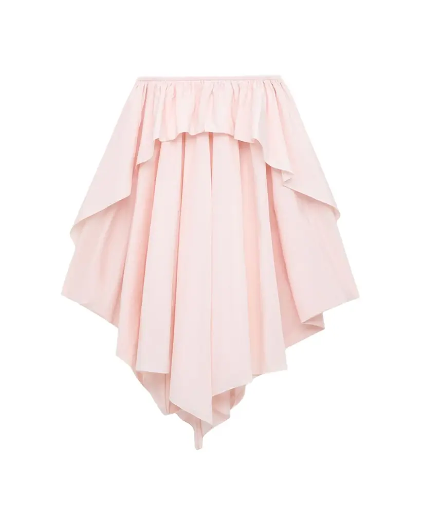 Loewe x Paula's Ibiza Layered Ruffle Cotton Midi Skirt