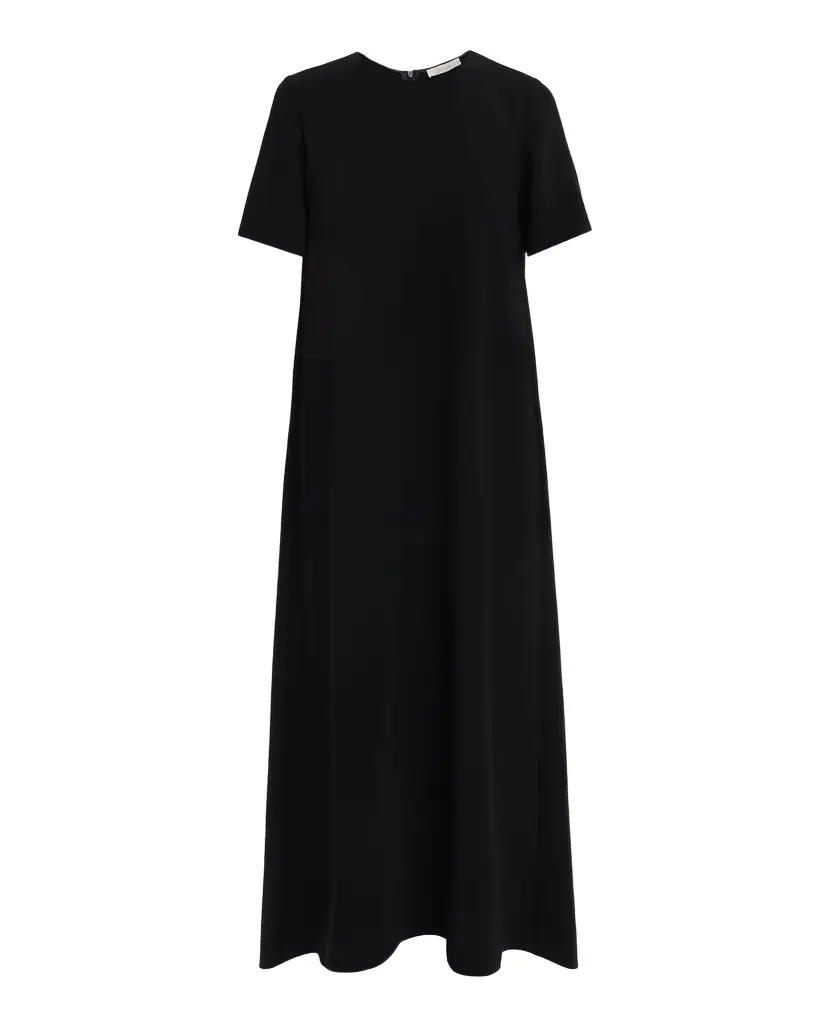 THE ROW Robi Short-Sleeve Cady Maxi Dress