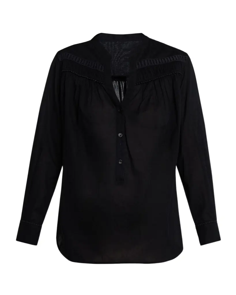 Nili Lotan Clarys Cotton Voile Top