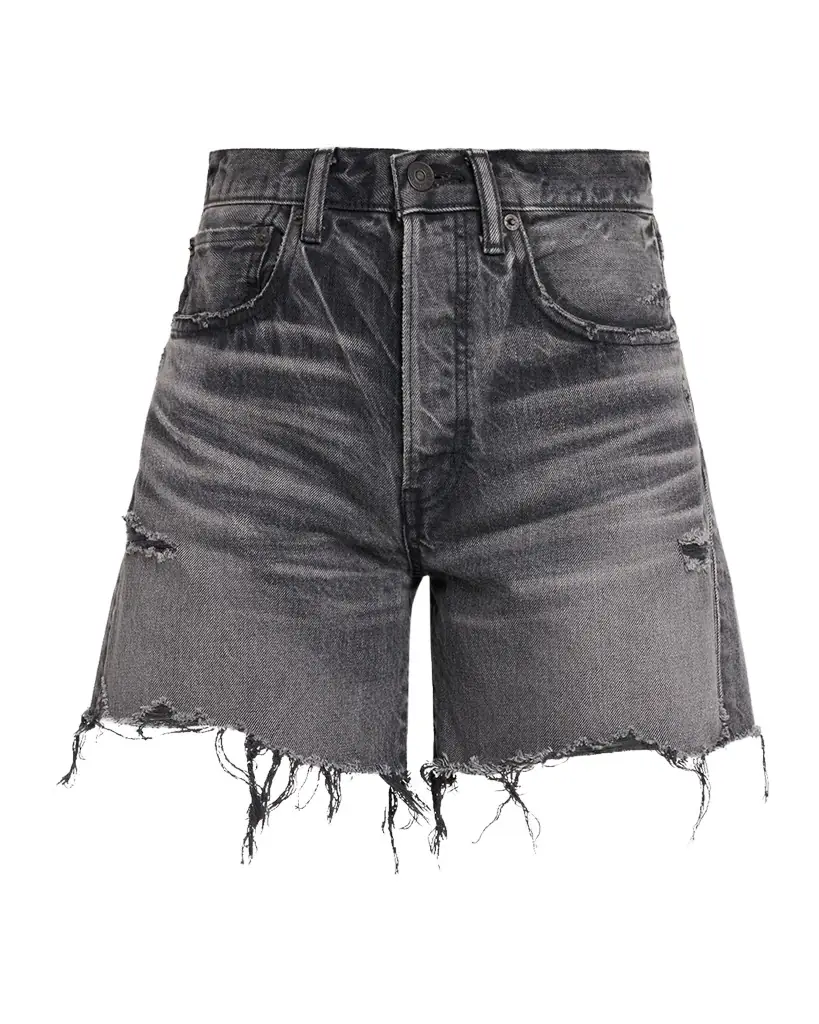 MOUSSY VINTAGE Shirley Distressed Denim Shorts