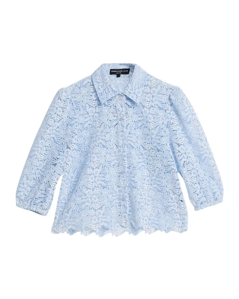 Generation Love Tammy Two-Tone Lace Blouse