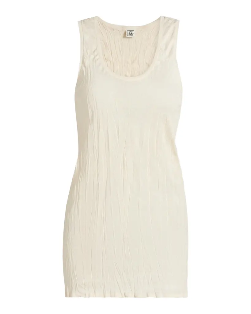 Toteme Crinkled Knit Tank Top