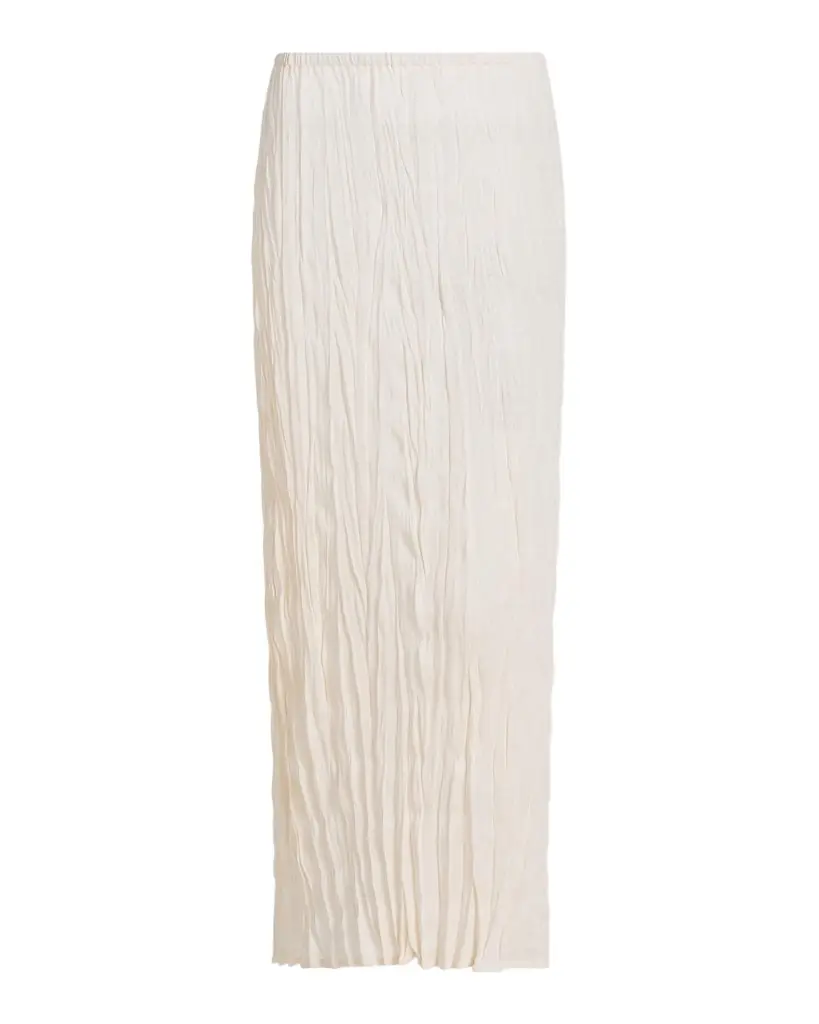 Toteme Crinkled Knit Maxi Skirt