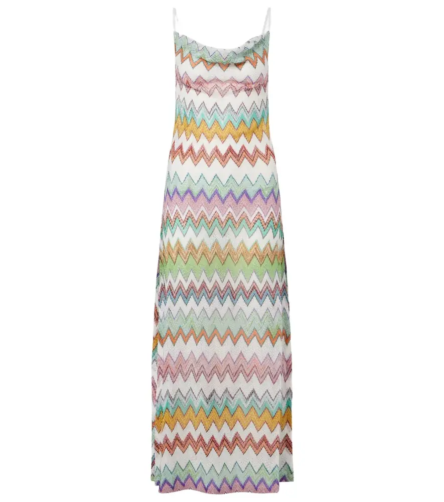 Missoni Zigzag lamé maxi dress