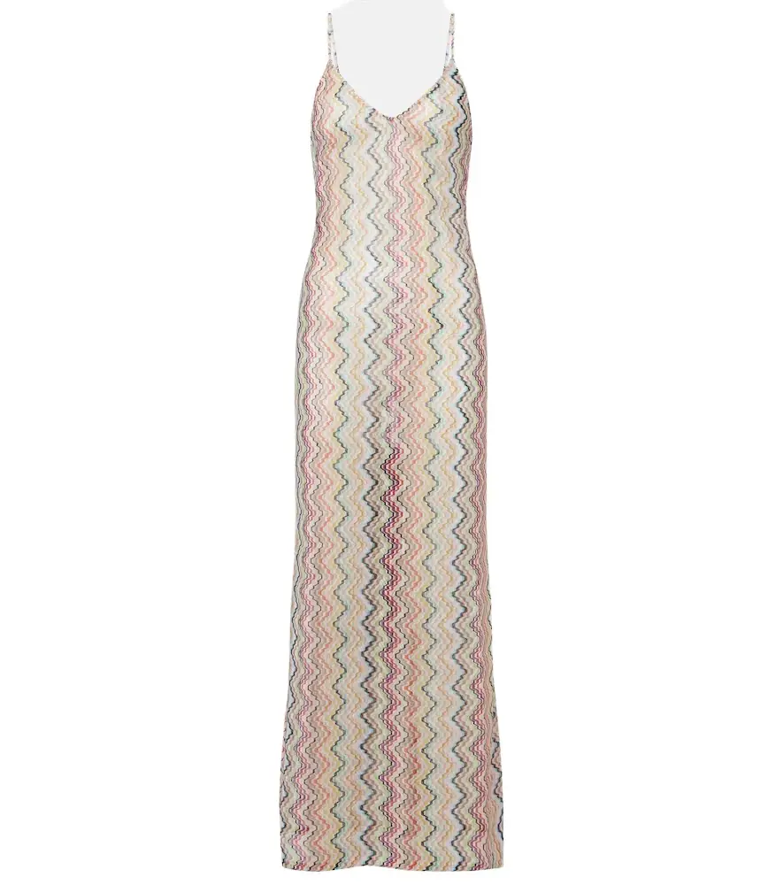 Missoni Zigzag lamé maxi dress