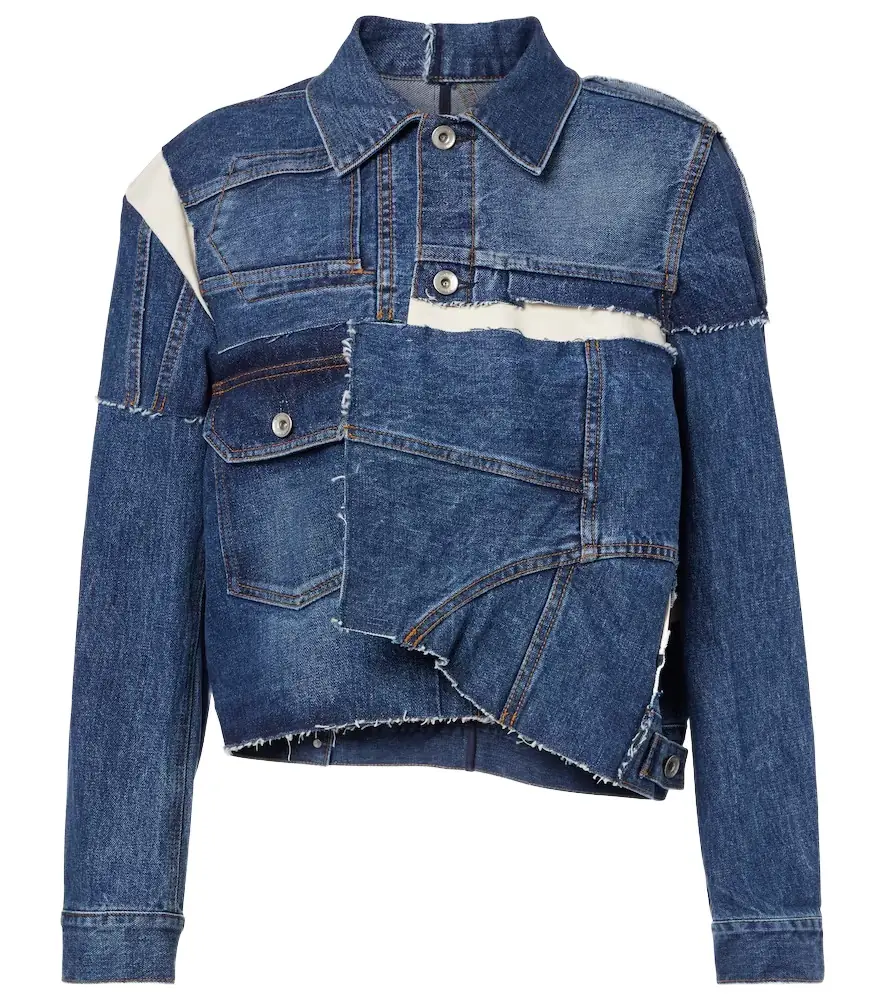 Sacai Patchwork denim jacket