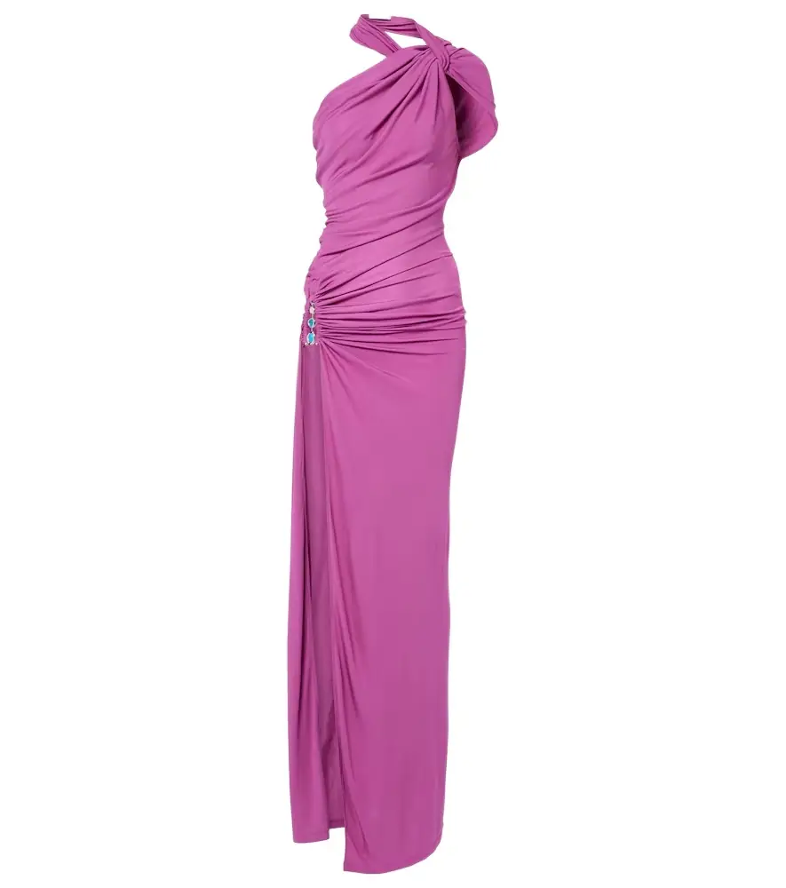 Christopher Esber Embellished halterneck jersey gown