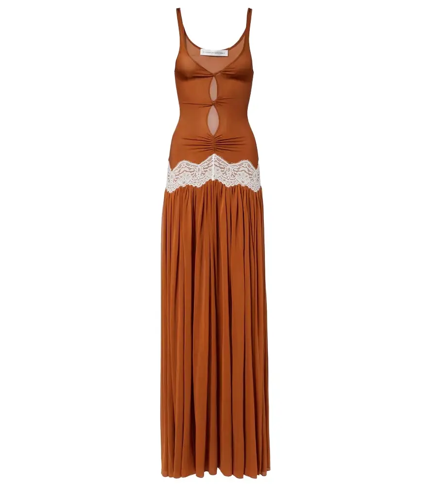 Christopher Esber Cutout lace-trimmed gown