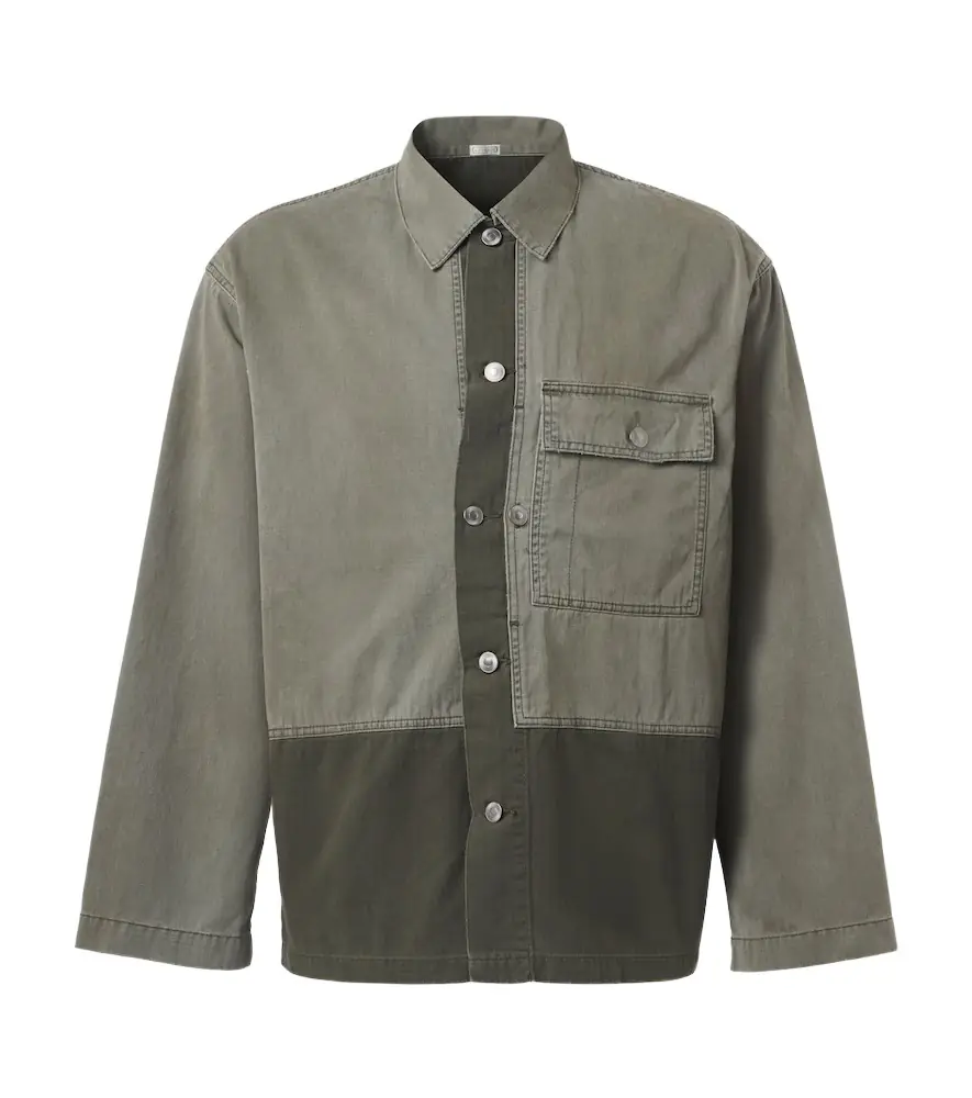 A.Presse A. Presse Paneled cotton jacket