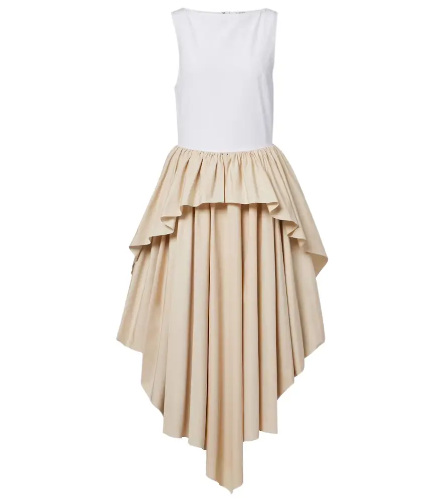 Loewe Paula's Ibiza cotton poplin midi dress