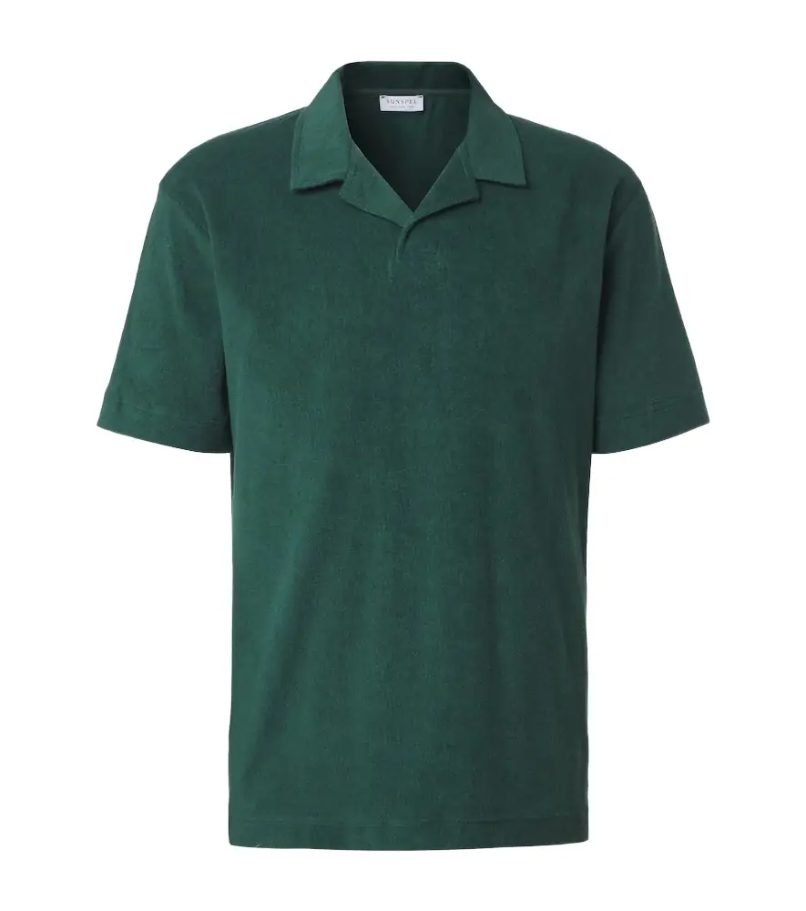 Sunspel Cotton terry polo shirt