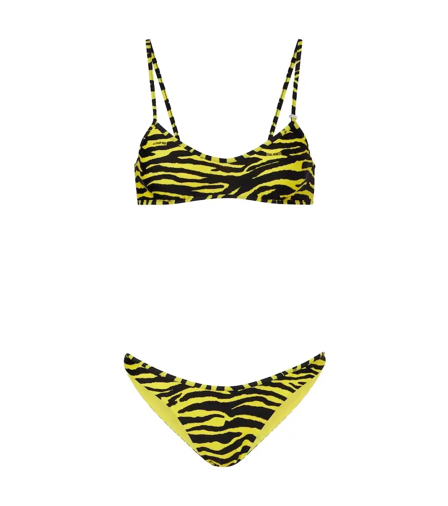 The Attico Animal-print bikini