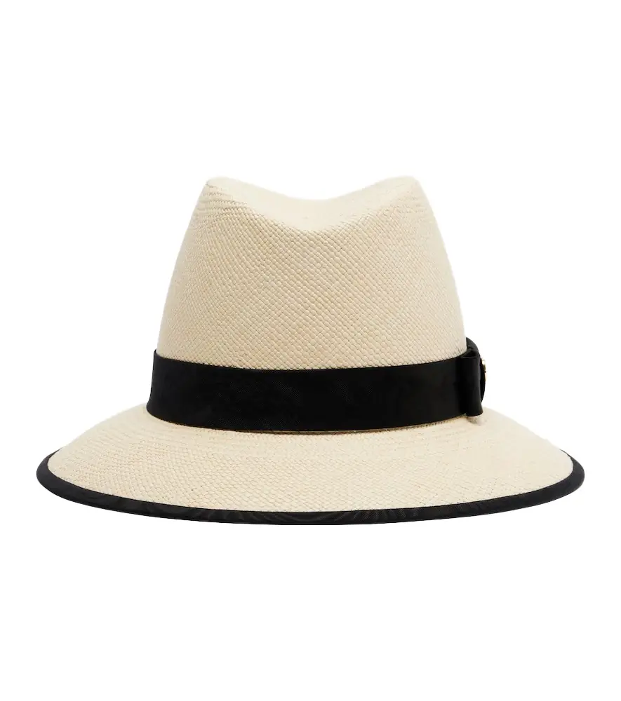 Valentino VLogo straw Panama hat
